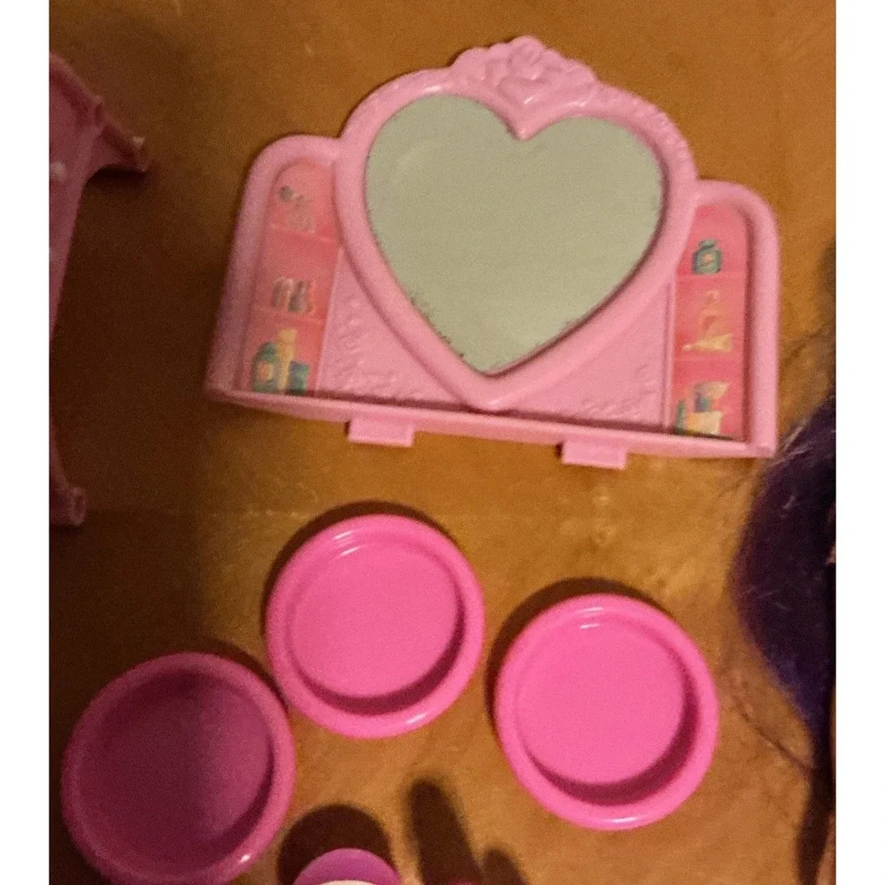 Rainbow‎ Hair Barbie Salon Playset With Accessories